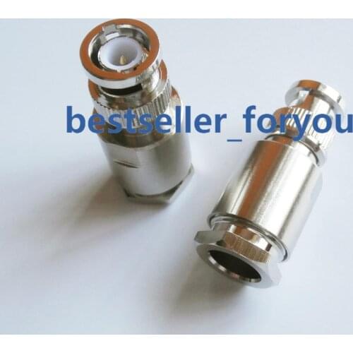 10x BNC Clamp male Plug connector for LMR400 RG8 RG213 RG214 RF coaxial cable