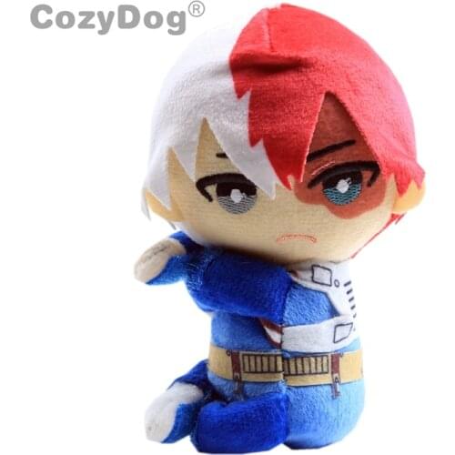 14cm Japan Anime Academia Shouto Todoroki Cartoon Soft Stuffed Pendant Plush Toys Doll Peluche Women Kids Birthday Gift