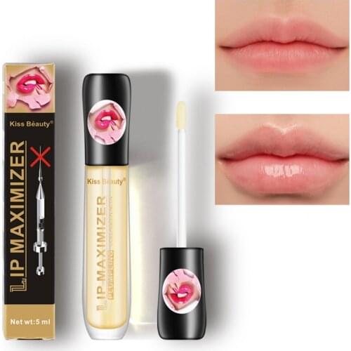 5ml Lip Plumper Gloss Moisturizing Enhancement Lip Repairing Reduce Lip Fine Lines Brighten Lip Color Lip Plump Oil