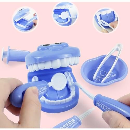 9/Set Kids Doctor Dentist Tool Kit Preschool Travel Party Toy for Toddler
