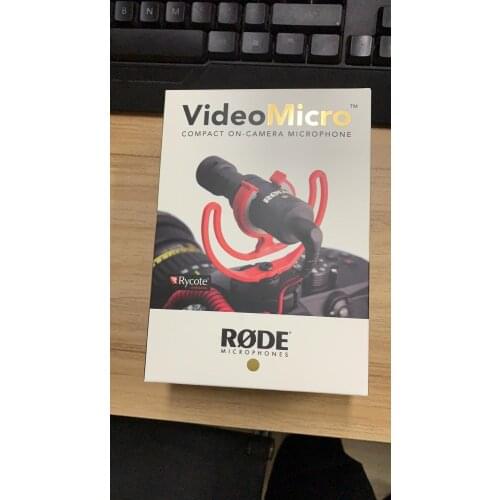 Authentic Rode VideoMicro On-Camera Microphone for Camera Smartphones Windsheild Muff