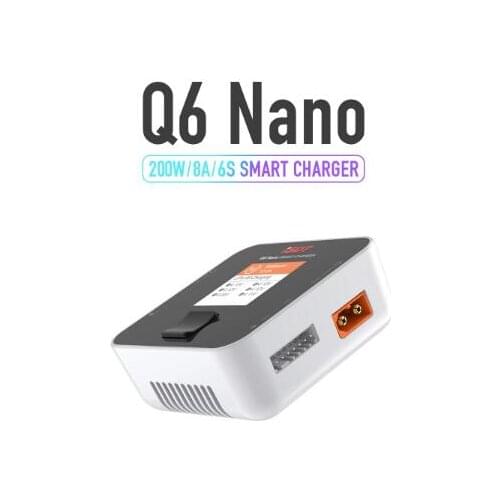 ISDT Q6 Nano Lipo Battery Balance Charger Discharger 8A 200W DC 2-6S Digital Smart Battery Li-Po Li-Hv Li-Ion Li-Fe NiMH Ni-Cd
