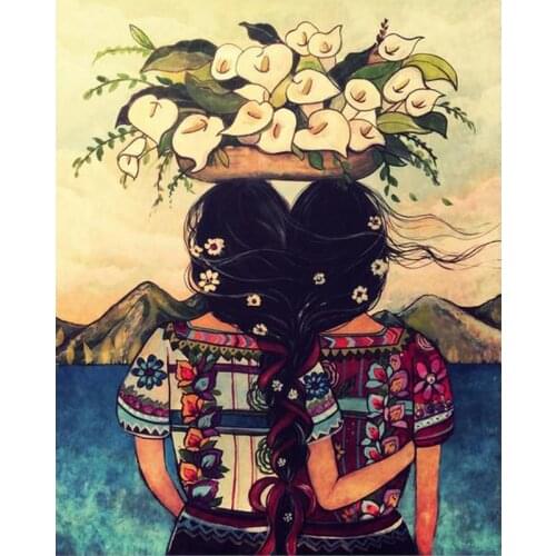 Sister gift to sister Diamond Embroidery Full Round 5D Diy Kit Diamond Painting Cross Stitch