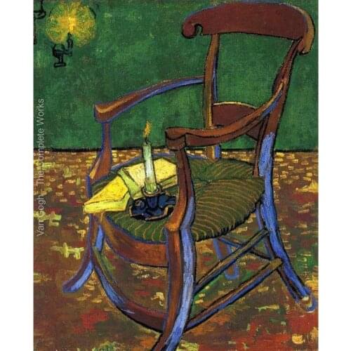 High quality Vincent Van Gogh paintings Gauguins Chair oil on canvas hand-painted Home decor