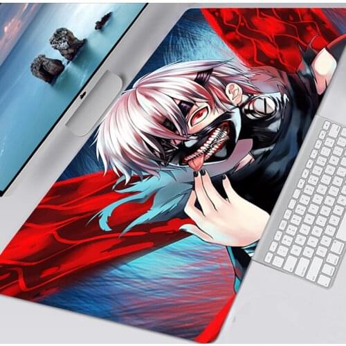 Tapis De Souris 60X30 Tokyo Ghoul Mouse Pad Gamer for Notebook Games Mouse Pad Anime Mousepad Deskmat Padmouse 40x90 Mausepad