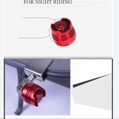M365 electric scooter accessories aluminum alloy gemstone rear light folding skateboard light warning light