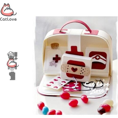 Medical Box Series Metal Cutting Dies Stencils For DIY Scrapbooking Paper Card Decorative Craft Dies Embossing Die Cuts New 2019