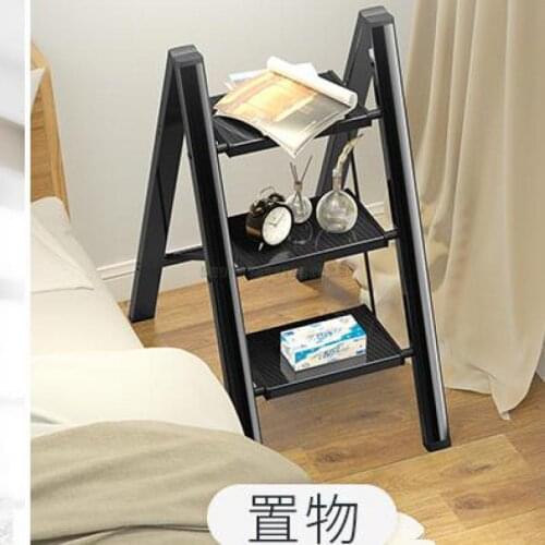 Multifunctional Household Ladder, Folding And Thickening Aluminum Alloy Herringbone Ladder, Flower Rack, Ladder Stool, T
