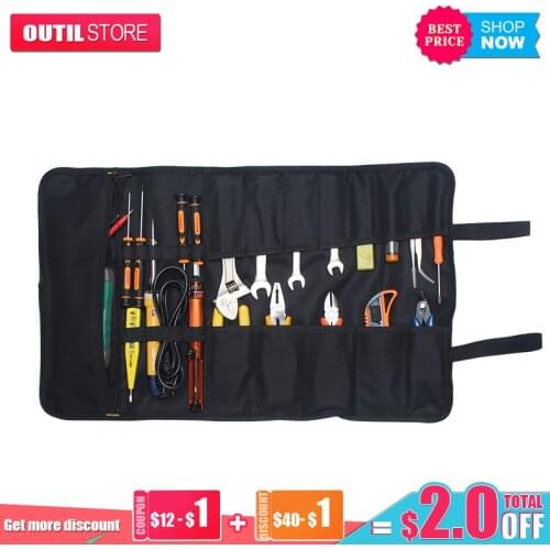Realmote Multifunction Tool Bag Oxford Cloth Portable Canvas ToolOrganizer Toolkit For Repair Installation
