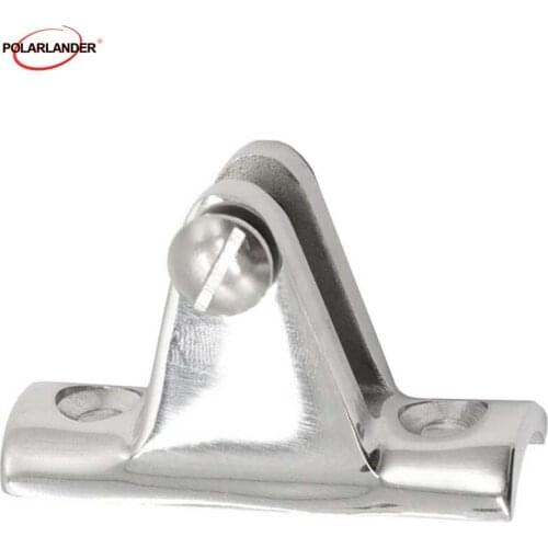Marine Boat Top Fitting Hardware Mount Bimini Deck Hinge 316 Stainless Steel-Concave Base Deck Hinge 1pcs