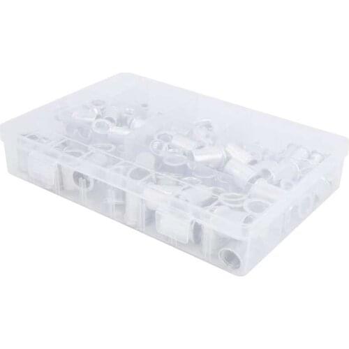 Rivnut Nutsert Rivet Nut Set Flat Head Aluminium Nutsert Assortment with Storage Box Industrial Tool Straight Rivet Nut