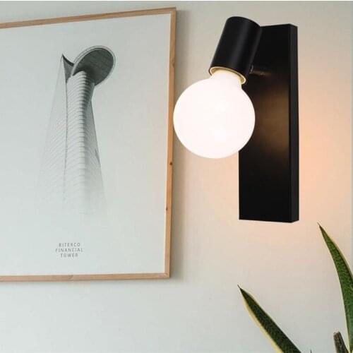 New Nordic modern vintage bedside wall lamp adjustable Wall lamp Led living room bedroom bathroom lighting Decoration E27