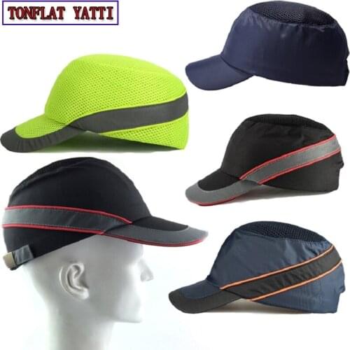 New 2020 Baseball Cap Style Safe Helmet Work Hat Anti-smashing Summer Breathable Sunscreen Fashion Personalized Working Sun Hat