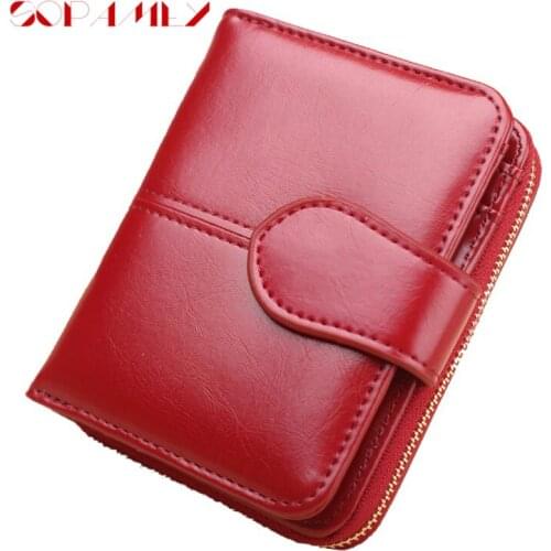 Solid Color Women Wallets Leather Coin Purse New Female Money Bags Banknote Clip Fashion Designer Ladies Clutch Card Holder 2021