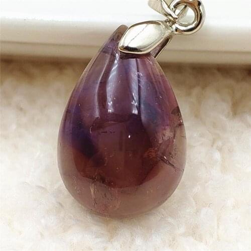 Natural Auralite 23 Purple Red Pendant 21x14x8mm Canada Water Drop Women Necklace Fashion Stone AAAAA