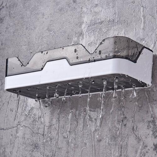 Durable Toilet Bathroom WC Shelf Shampoo Holder Shower Shelves Wall Mount Kitchen Storage Basket Cosmetic Shelf Home Organizer