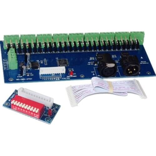 Factory direct new WS-DMX-27CH-DIPC decoder DMX512 decoder lighting controller