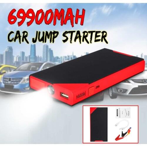 69900mAh 12V Portable Car Jump Starter Multifunction Auto Car Battery Booster Car Charger Booster Emergency Power Bank Device