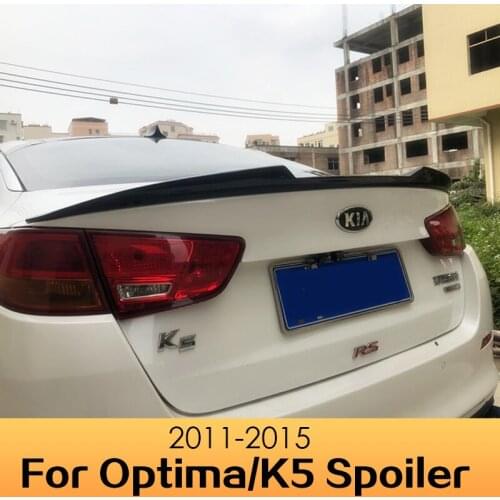 Rear Trunk Spoiler For KIA Optima K5 2011-2015 Real Carbon Fiber Material Dedicated Tail Modified Car Wing LIp