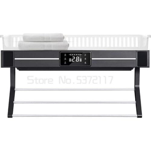 Towel rack drying sterilization bath towel rack household bathroom bathroom non perforated electric drying rack