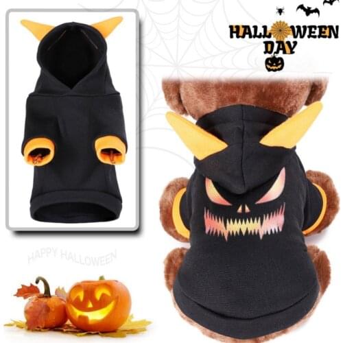 Funny Winter Pet Dog Costume Halloween Christmas Dog Clothes Hooded Two Legged Costume Cosplay Dress Up French Pet Supplies