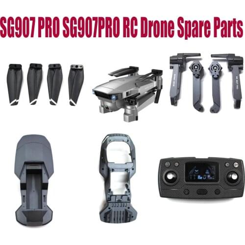SG907 PRO SG907PRO RC Drone Spare Parts blade arm motor remote controller upper lower shell