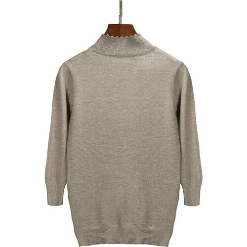 High Quality 2021New Arrivals Women Sweater Turtleneck Cashmere Sweaters Fashion Autumn Winter Knitted Pullover Women Tops SALE