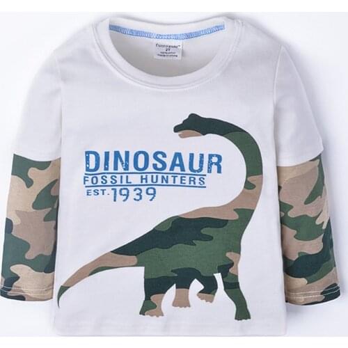 2019 Spring/Autumn Girls' and Boys' Cartoon T-Shirt 1-6T Kids' Cotton Long Sleeve Tees Childrens T-shirt Camiseta De Nisos