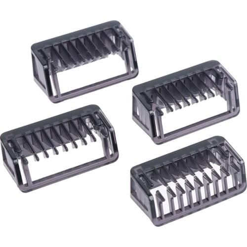 4 Pack 1 2 3 5mm Salon Barber Hair Removal for Norelco OneBlade Comb Cutting, QP210/50 220 2523 2520 2527 6520