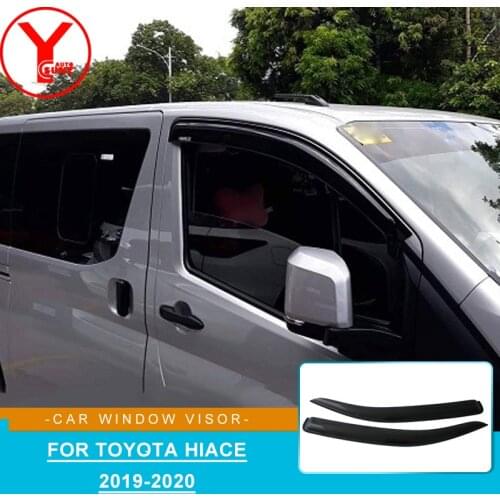 Side Wind Window Deflectors Car Window Visor Weathershields Accessories For Toyota Hiace Van Commuter 2019 2020 YCSUNZ 2-Door