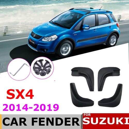 Car Mudguards For Suzuki SX4 S-Cross 2019~2014 Mudflap Fender Mud Flaps Guard Splash Flap Accessories 2018 2017 2016 2015