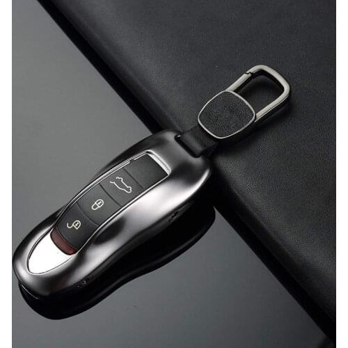 Aluminium Alloy Key Holder Organizer Car Key Bag Housekeeper Key Case for Porsche Macan Panamera Cayenne