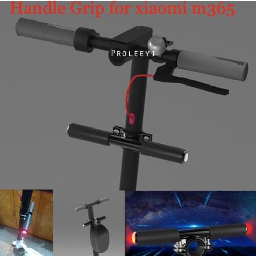 Kids Scooter Grips Child Electric Skateboard Handle Grip Bag Bar Holder Knob with Warning Light for Xiaomi Mijia M365 Scooter