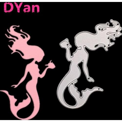 DIY Childrens Puzzle Carbon Steel Cutter Die Dies Mermaid Modeling Paper Embossing Knife Mold D029