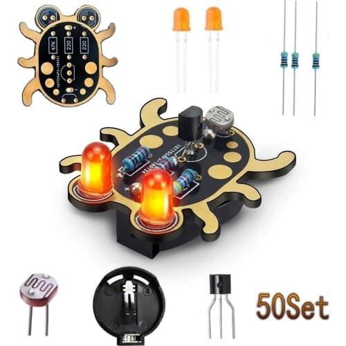 Electronic Diy Kit Electronics Beginner Learn To Solder Fun Kit: Weevil Eye (Pack of 50 sets)