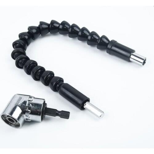 1/4" Flexible Shaft Screwdriver Extension Drill Bit Holder Right Angle Drill Socket Adapter Power Tool Accessories