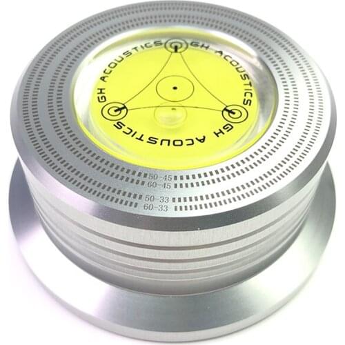 Hi-End Hi-Fi LP Vinyl Disc Stabilizer 50/60Hz Tachometer Record Weight Turntable Bubble Level