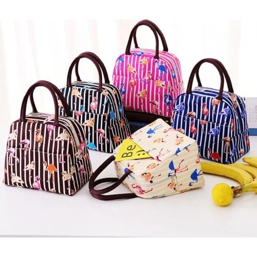 Baby Food Insulation Bag Portable Flamingo Infant Milk Bottles Warmer Thermal Bags Large Capacity Outdoor Picnic Tote MBG0426