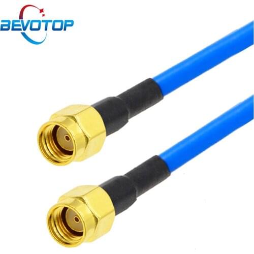 RG402 RP-SMA Male to RP SMA Male RF Adapter Cable Semi-Flexible RG402 Coaxial Pigtail 50 Ohm High Frequency Test Cable Jumper