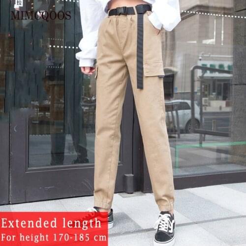 Overall Women Cargo Pants Pocket Harajuku Fashion Streewear Spring Summer New Long Daddy Pants 175 Girl Straight Casual Pants