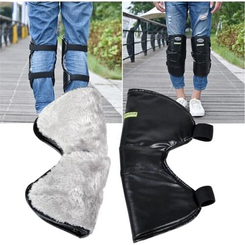 Motorcycle Scooter Short Knee Pads Protective Windproof Warm-keeping Leg Cover for Riding in Winter