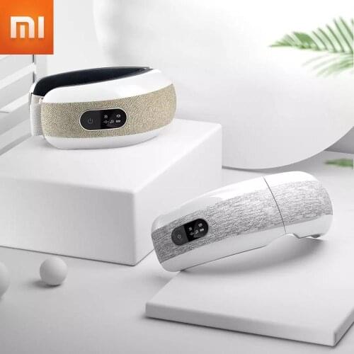 Xiaomi XGEEK E6 Smart Eye Massag 4 Modes Bluetooth Music er Hot Compress Kneading Pressing Foldable Eye Patch 2colors