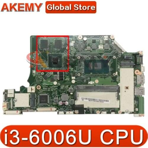 Akemy Laptop motherboard For ACER Aspire A515-51G i3-6006U Mainboard LA-E892P SR2UW N16S-GTR-S-A2 DDR4