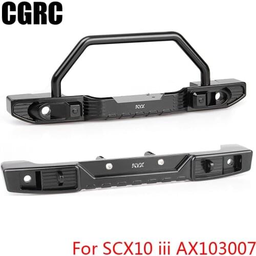 Metal Front Rear Bars Bumper Collision Avoidance for 1/10 RC Crawler Car AXIAL SCX10 III AX103007