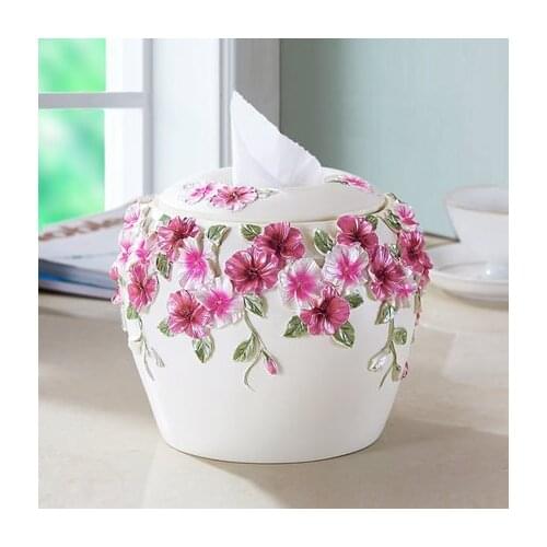 Fashion pumping paper box brief tissue box rustic household decoration tissue box