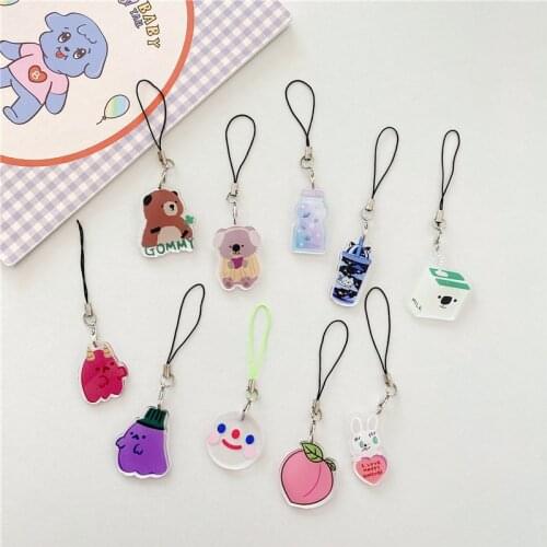 Fashion Cute Mobile phone case pendant Cartoon Multifunction Keychain Backpack pendant Cartoon Butterfly Decoration Accessories