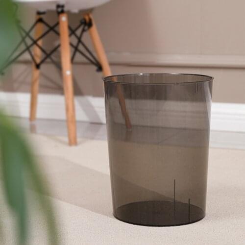 Full Transparent Trash Can Nordic Style INS мусорное ведро Bright Acrylic Large Capacity Household Creative Thick Simple Dustbin