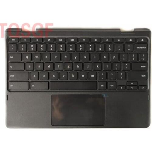 New and Original Top Cover Upper Case with Palmrest keyboard Touchpad for Lenovo Chromebook 300E 5CB0Q93995 Black