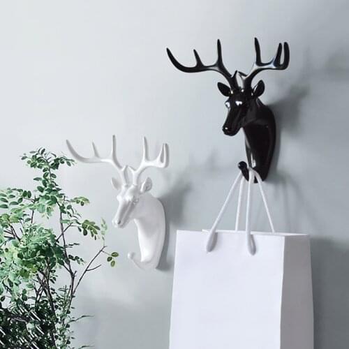 New 2020 Hanger Keys Creative Hanging Hook Holder Wall Home Strong Seamless Sticking Hook Decorative Hook Animal Hooks For Home