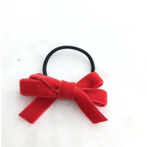 New arrival Fashion children pretty winter velvet Hair bands BB girls bow hairpins kids side clips cute hair accessories